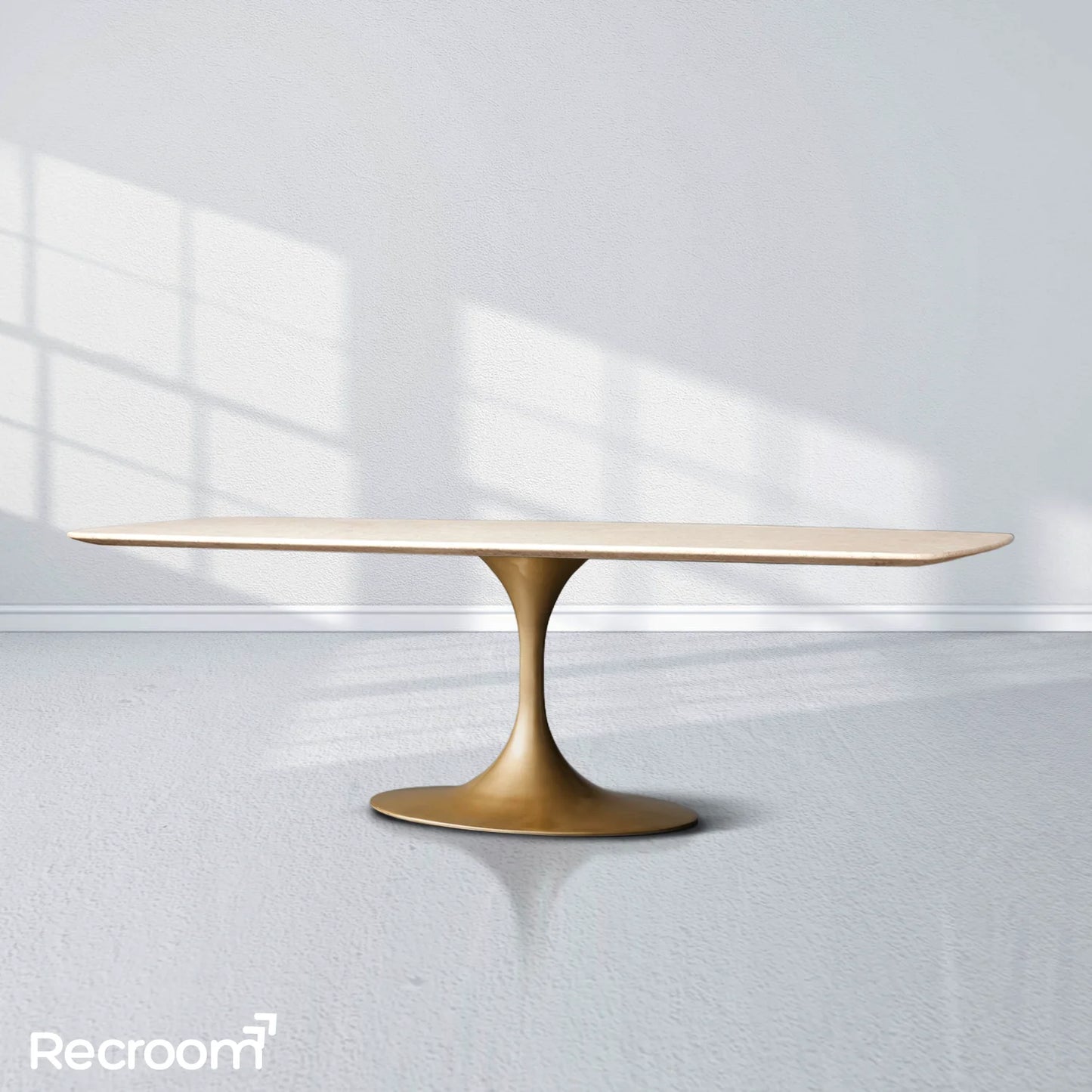 San Germani Stone Dining Table with Launette Base