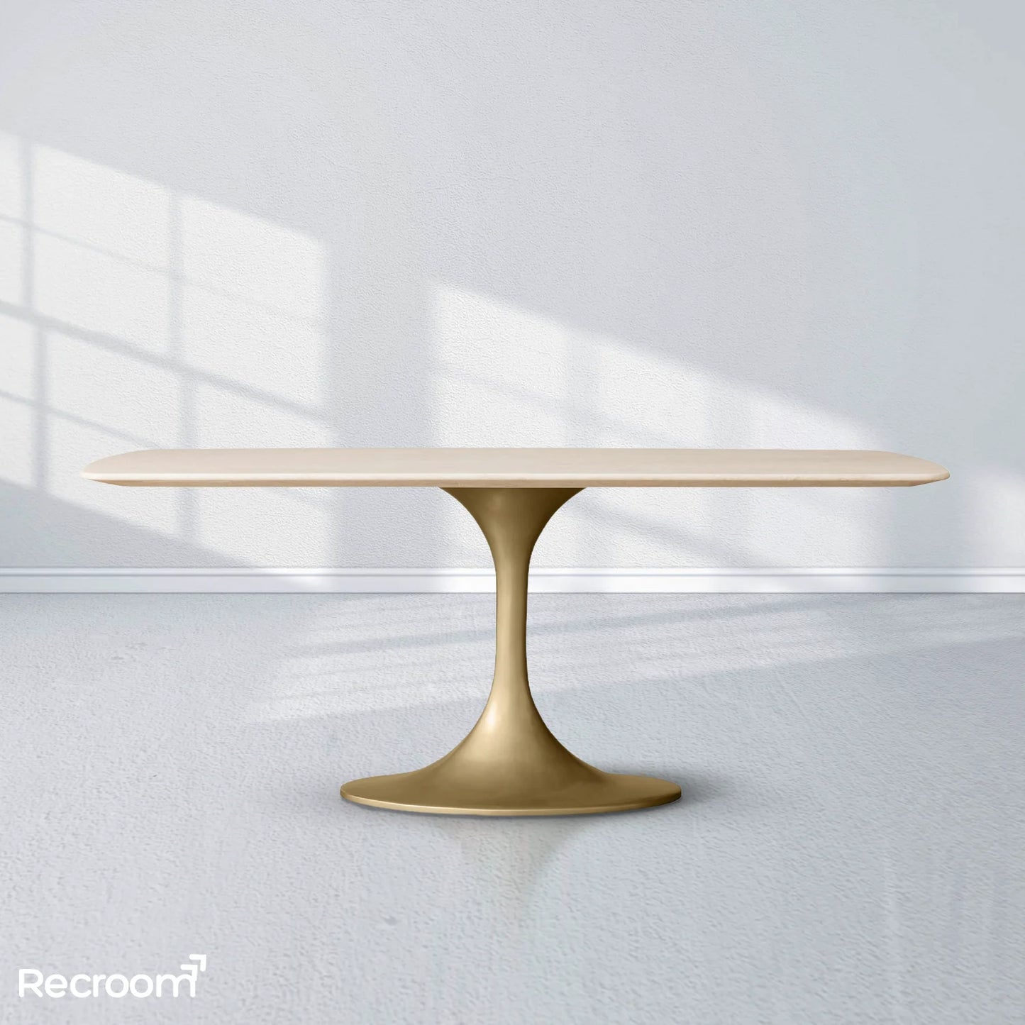 San Germani Stone Dining Table with Launette Base