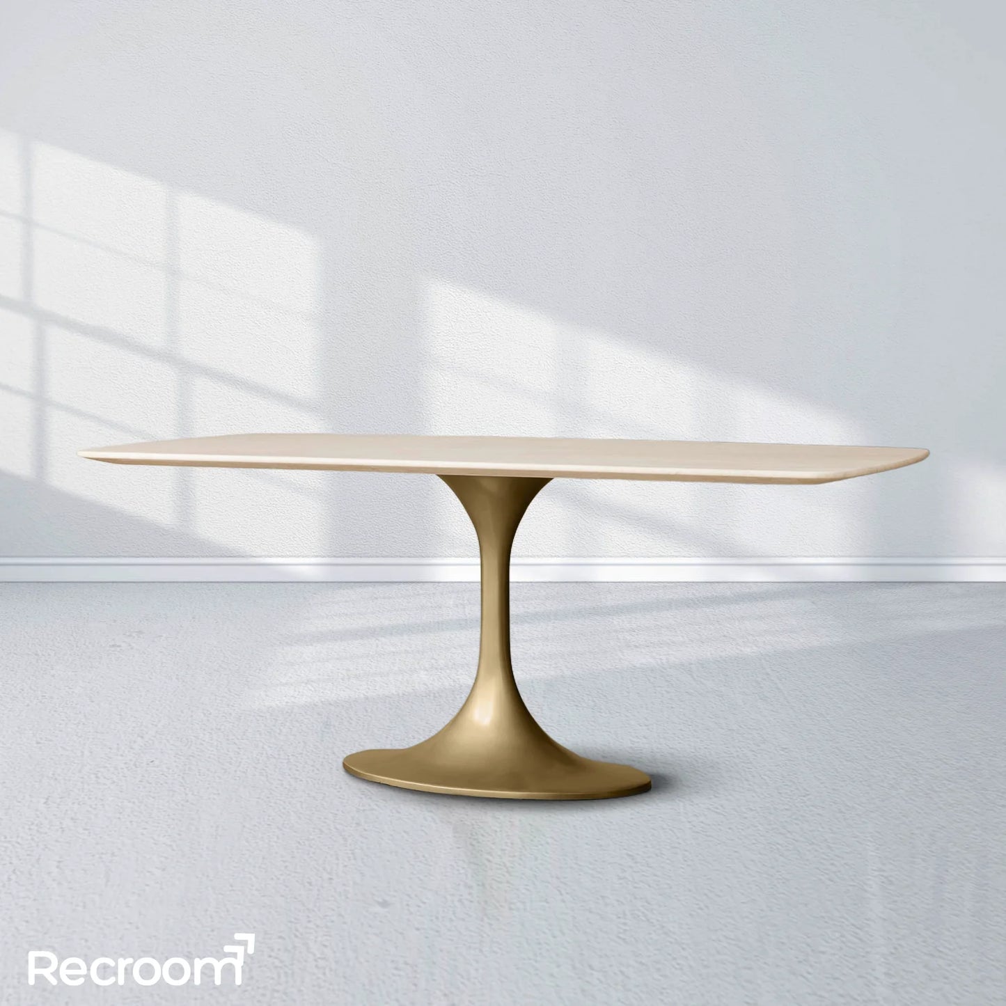 San Germani Stone Dining Table with Launette Base