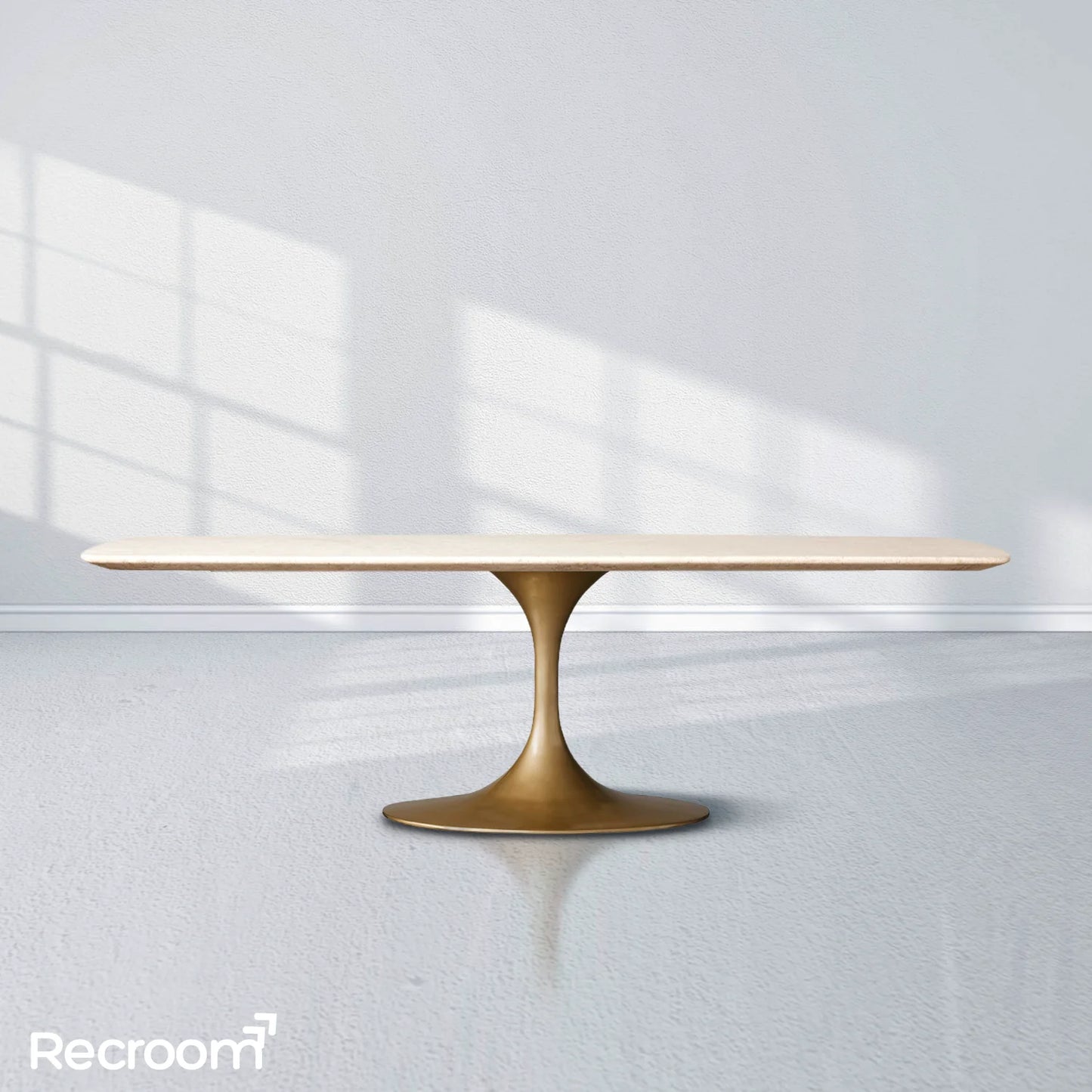 San Germani Stone Dining Table with Launette Base