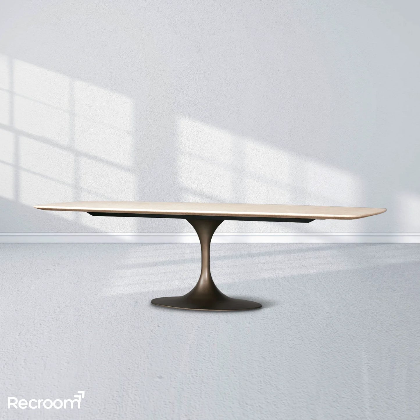 San Germani Stone Dining Table with Launette Base