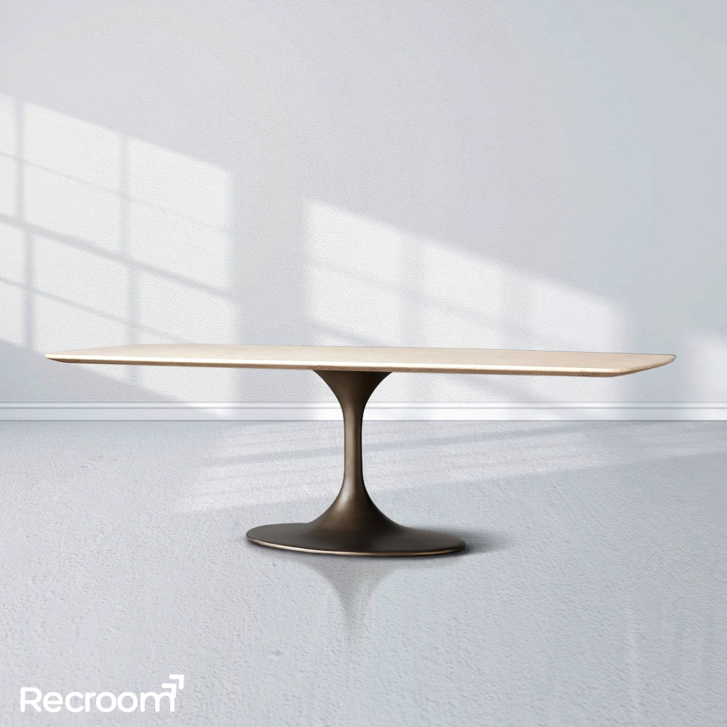 San Germani Stone Dining Table with Launette Base