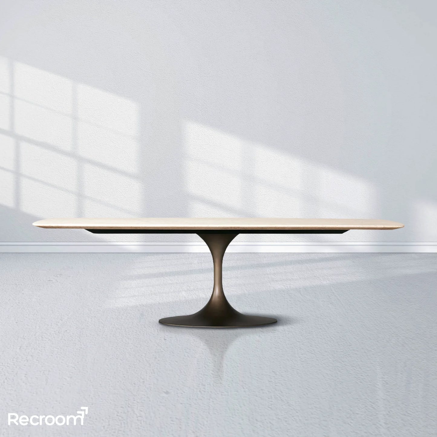 San Germani Stone Dining Table with Launette Base