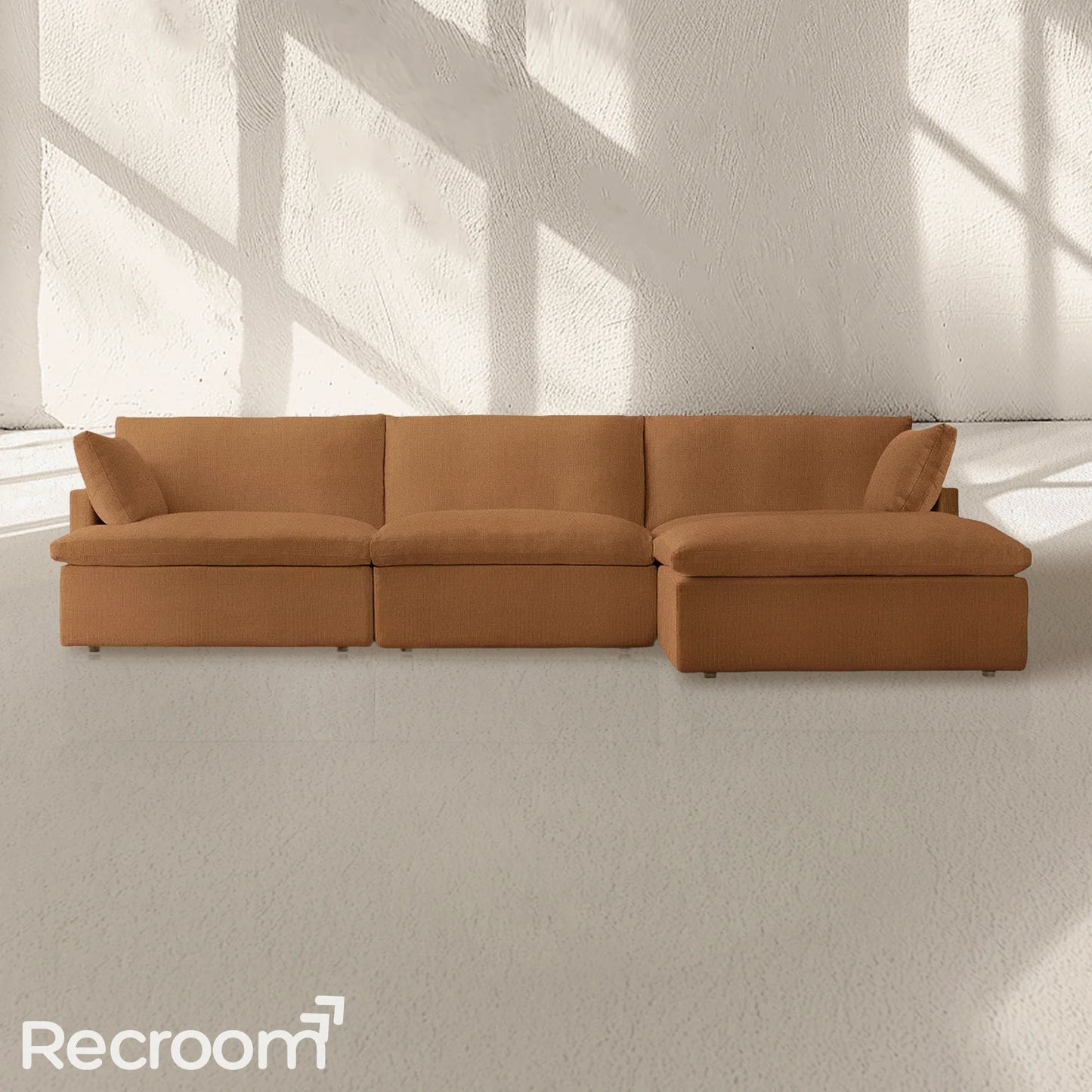 Kloud Modular Track Arm Right-Arm Sofa-Chaise Sectional