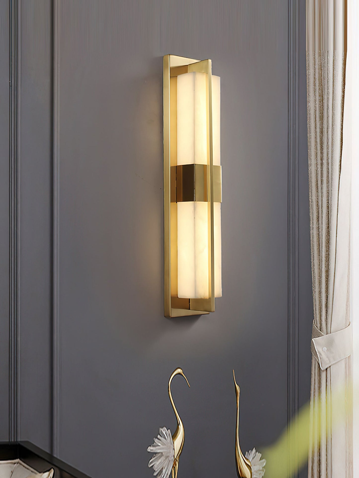 Cecily LED Alabaster Sconce