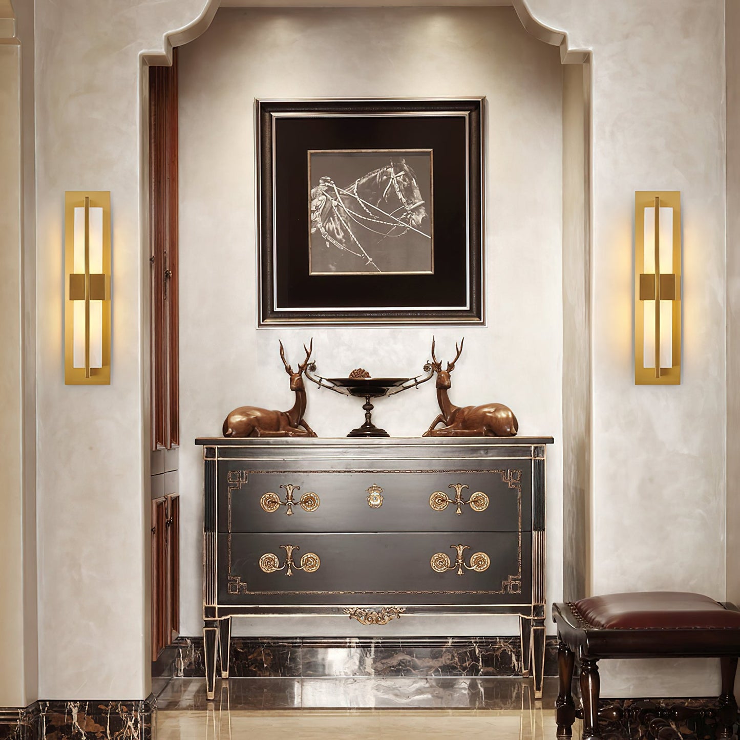 Cecily LED Alabaster Sconce