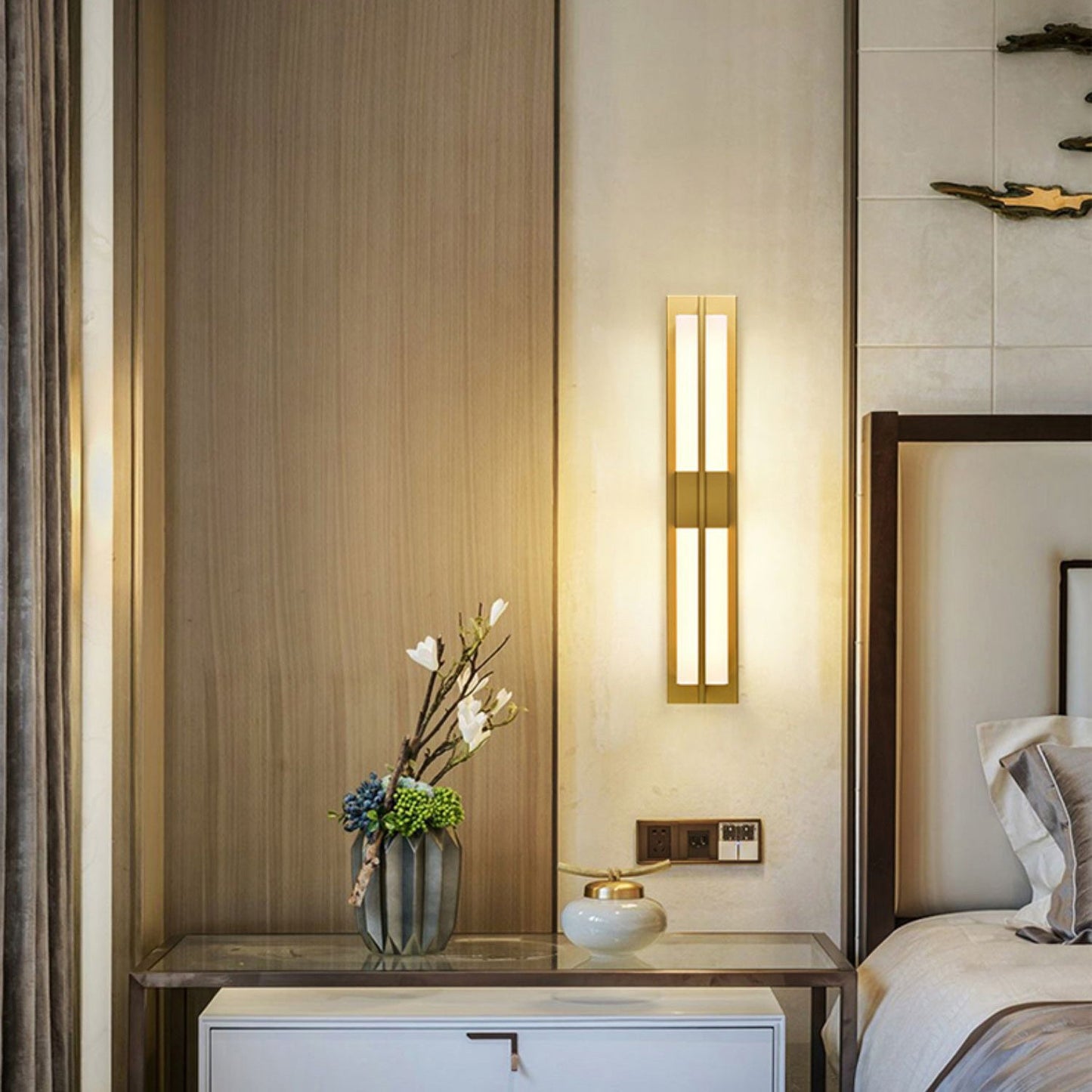 Cecily LED Alabaster Sconce