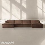 Kloud Modular Track Arm U-Chaise Sectional