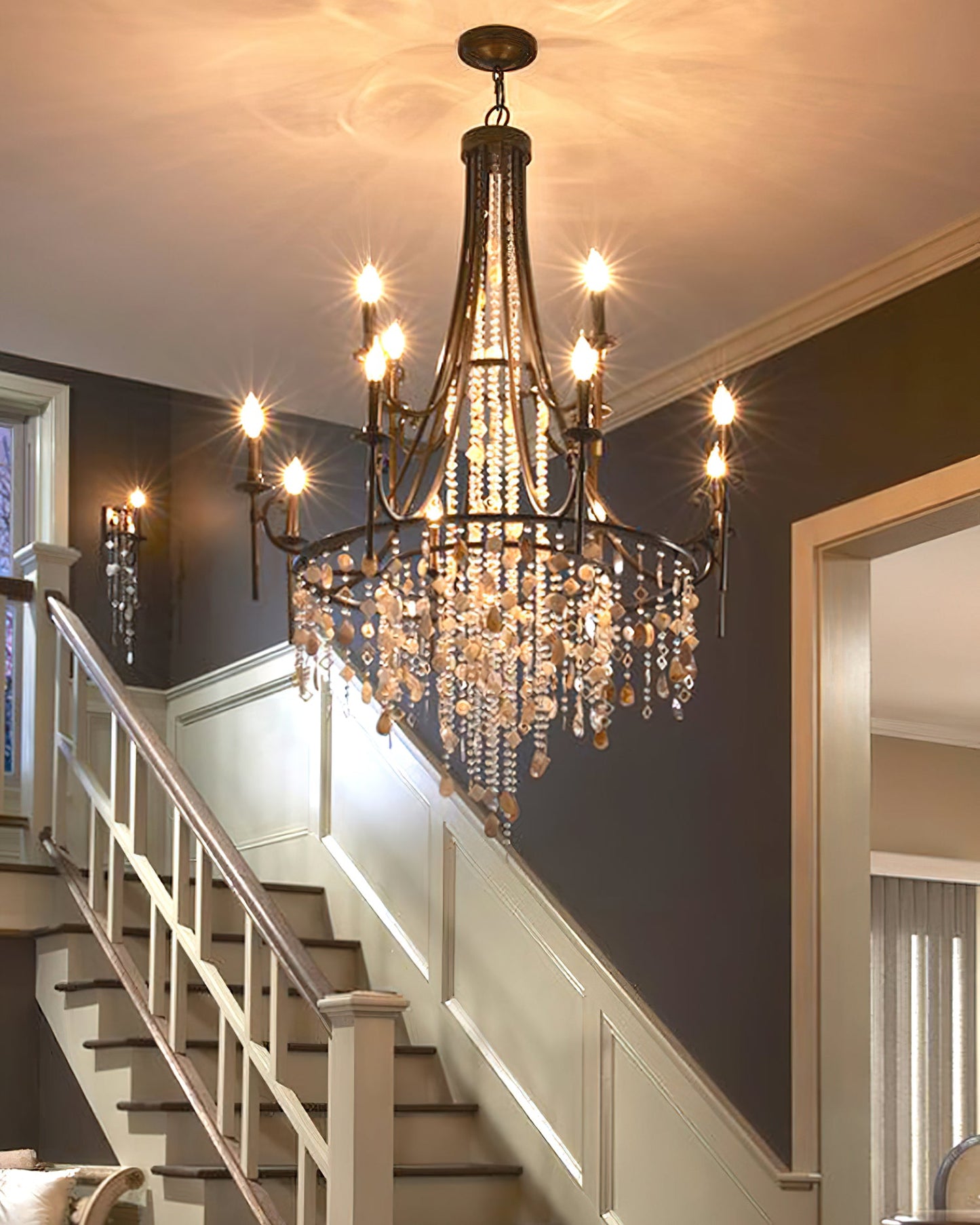 Tatum Lux Shell Crystal Chandelier