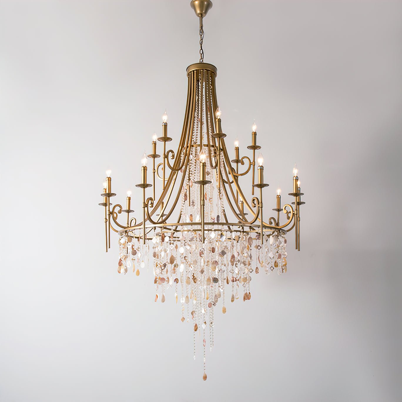 Tatum Lux Shell Crystal Chandelier