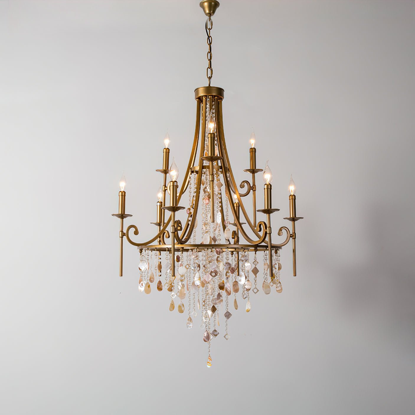 Tatum Lux Shell Crystal Chandelier