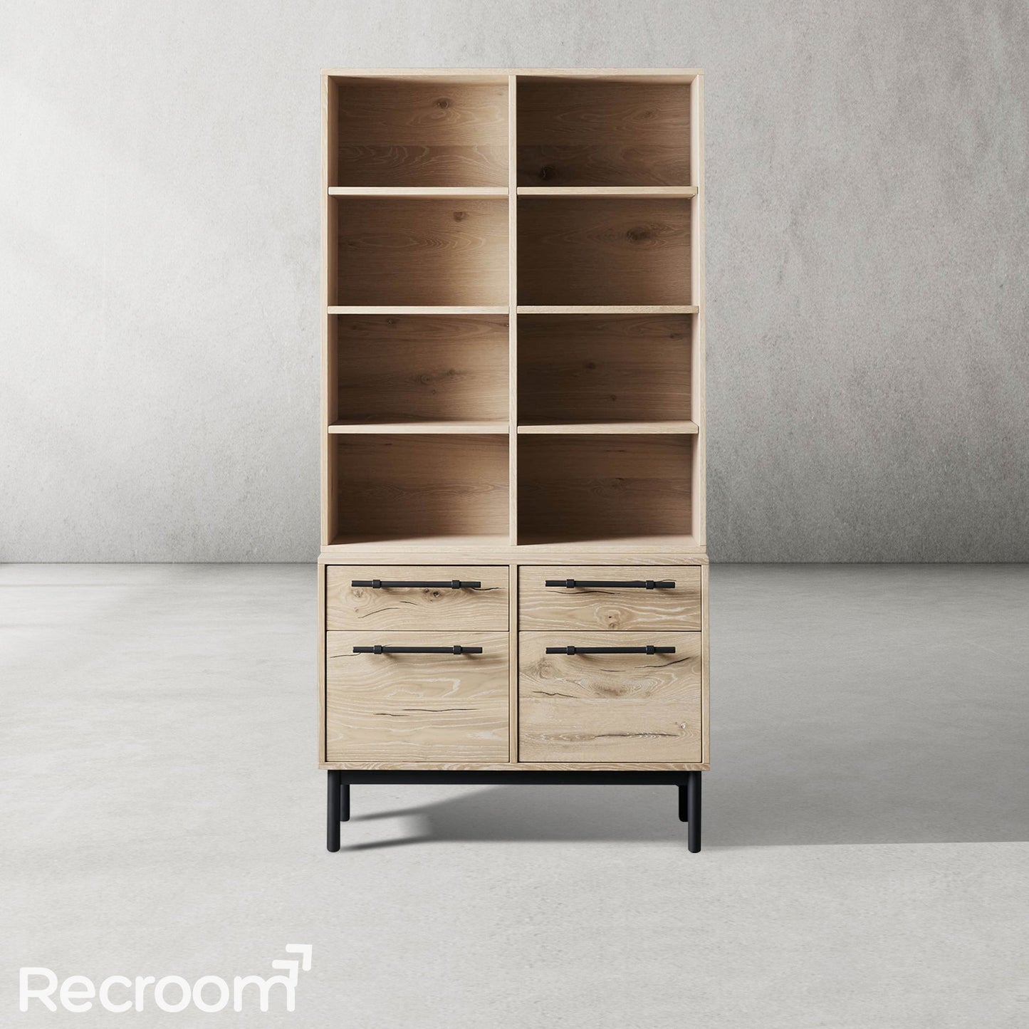 Sullivo Single Bookcase with File Base