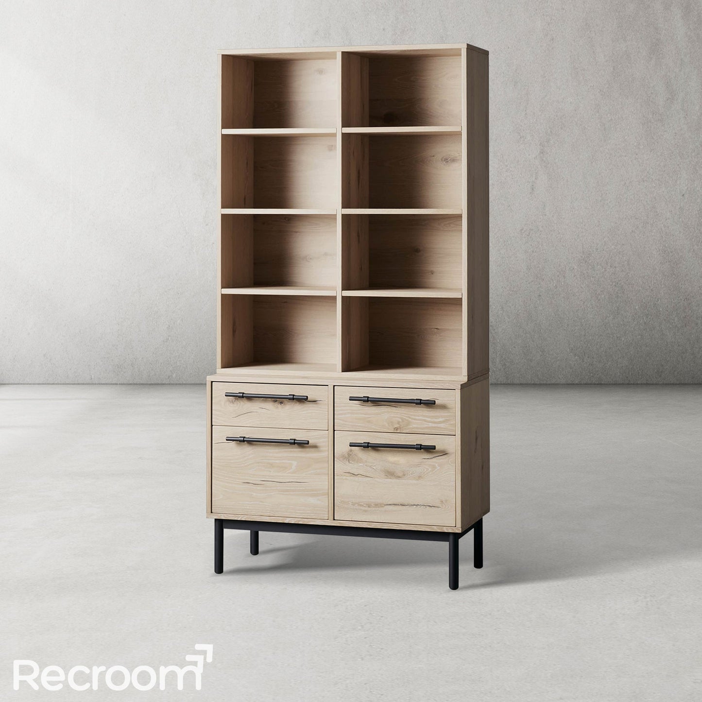 Sullivo Single Bookcase with File Base