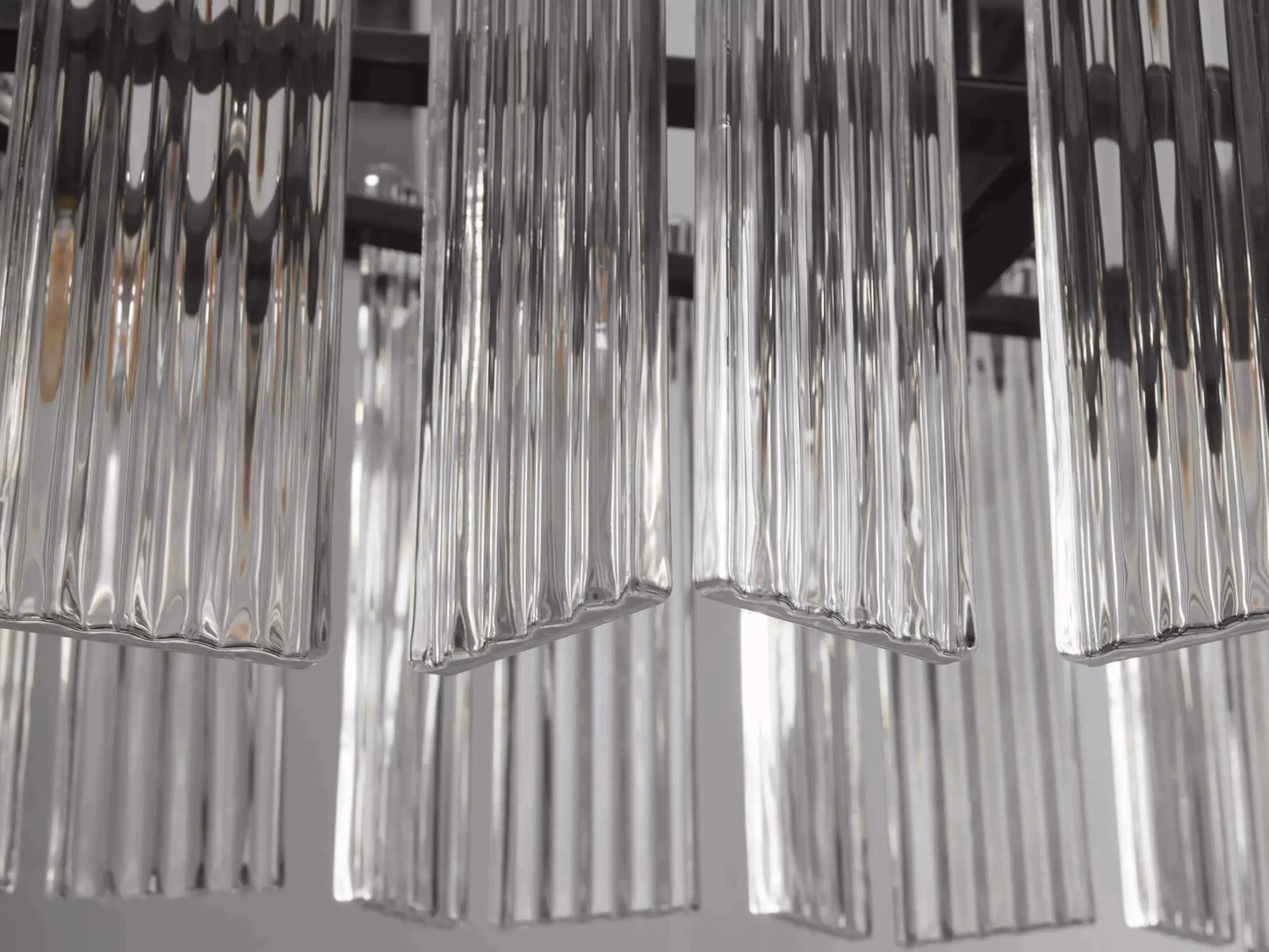 Delsie Oval Art Glass Chandelier 51''63''72''L