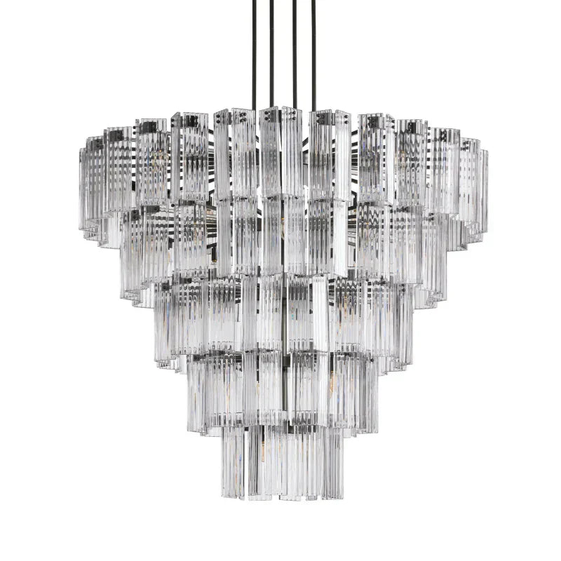 Delsie Round Art Glass Chandelier 38" 48" 60"D