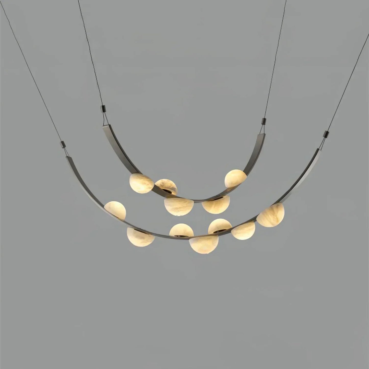 Alex Modern Dew Drops Alabaster Chandelier