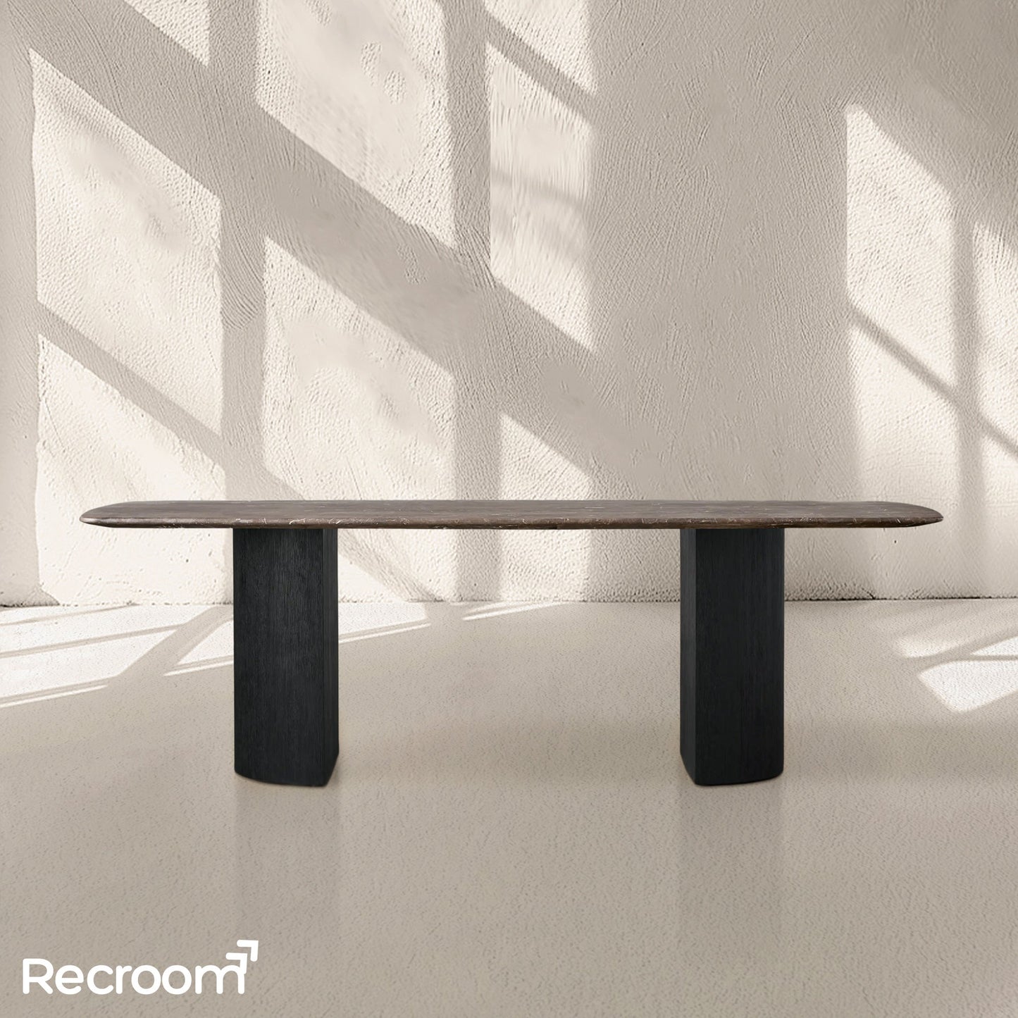 San Germani Stone Dining Table with Dauphine Base