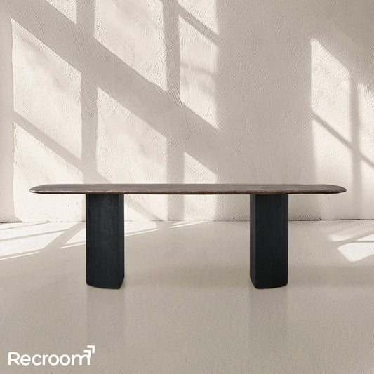 San Germani Stone Dining Table with Dauphine Base