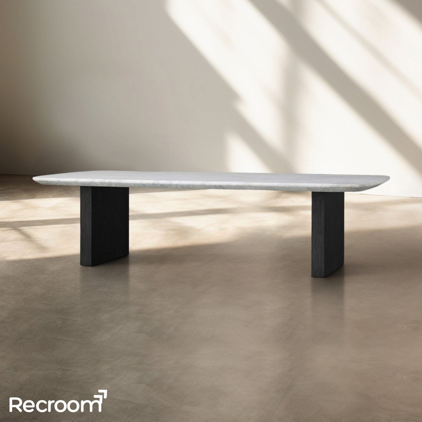San Germani Stone Coffee Table with Clement Base