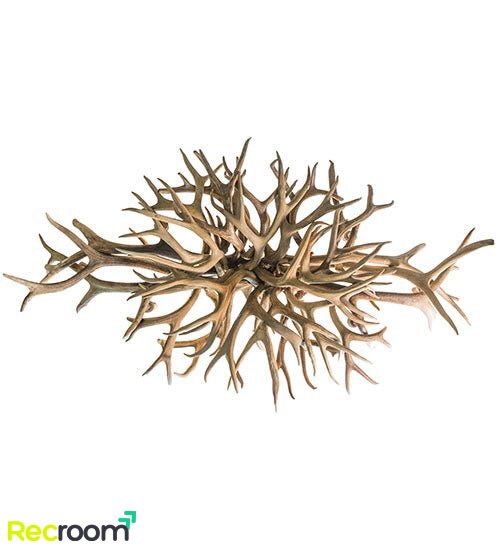 71" Long Antlers Deer 10 Light Oblong Chandelier