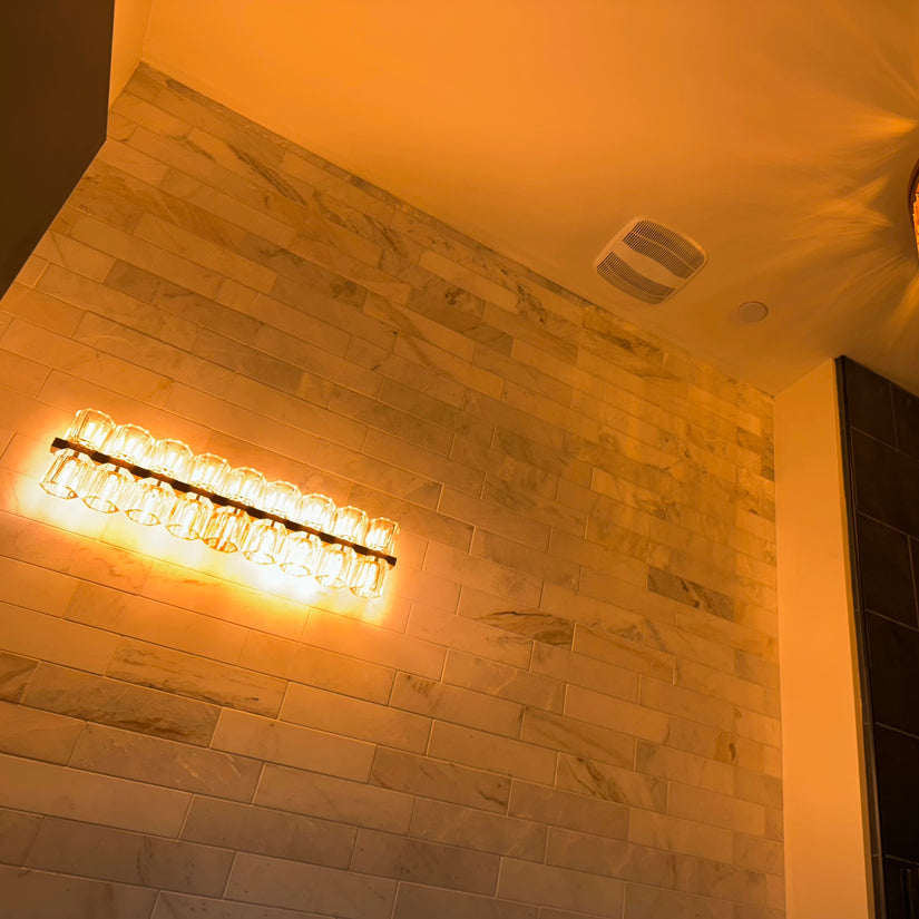 Arcachonest Crystal Wall Sconce 20"W