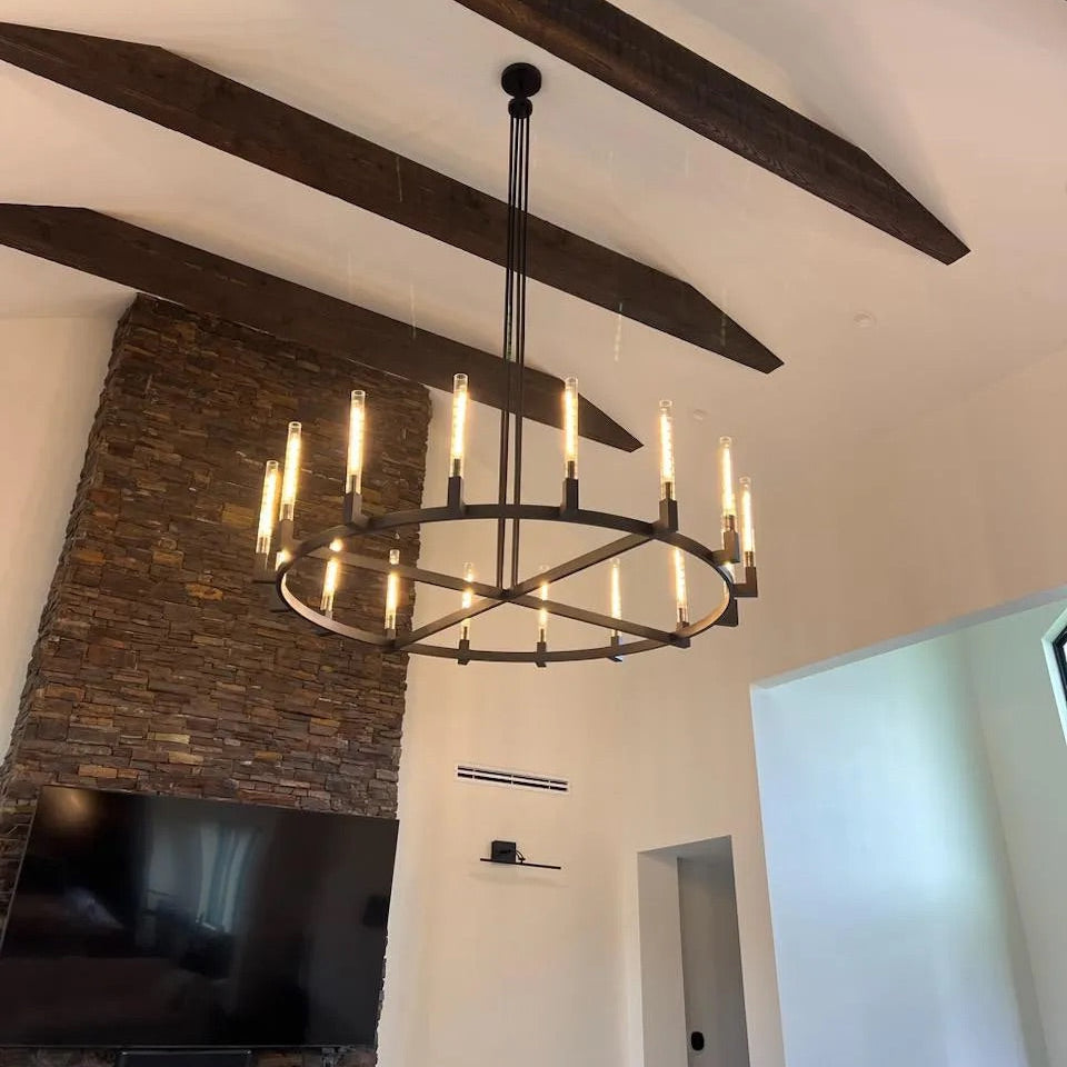 Cannel Round Chandelier 36"