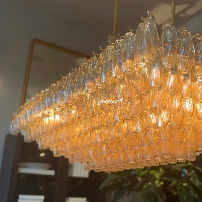 Chia Rectangular Chandelier 54"