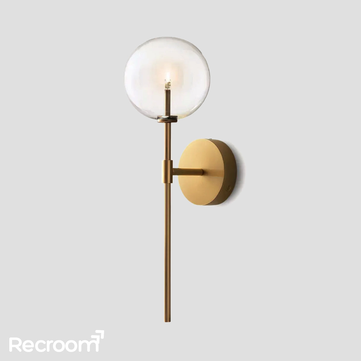 Glass Global Wall Sconce 19" 20"