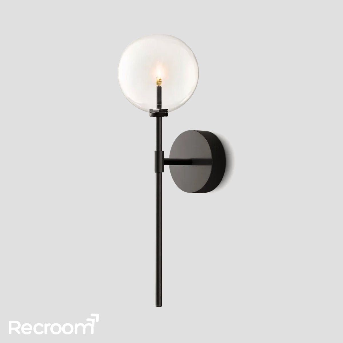 Glass Global Wall Sconce 19" 20"