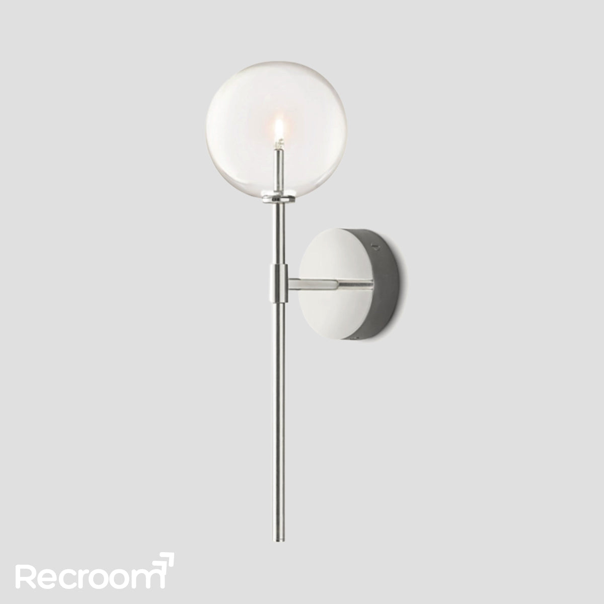Glass Global Wall Sconce 19" 20"