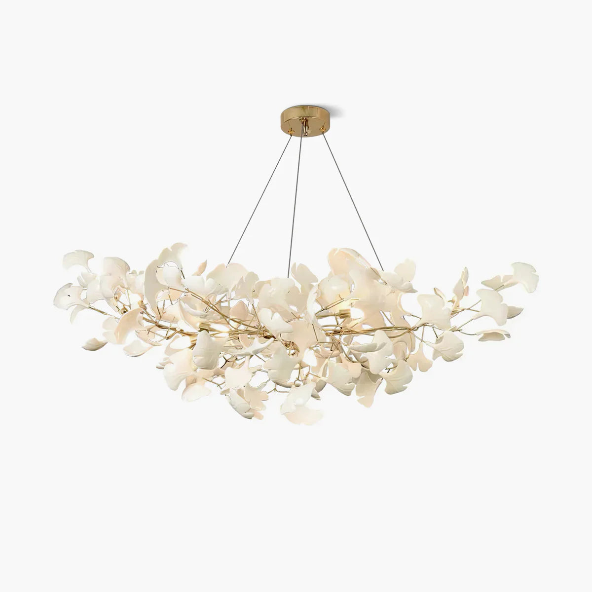 Ceramic Ginkgo B Chandelier