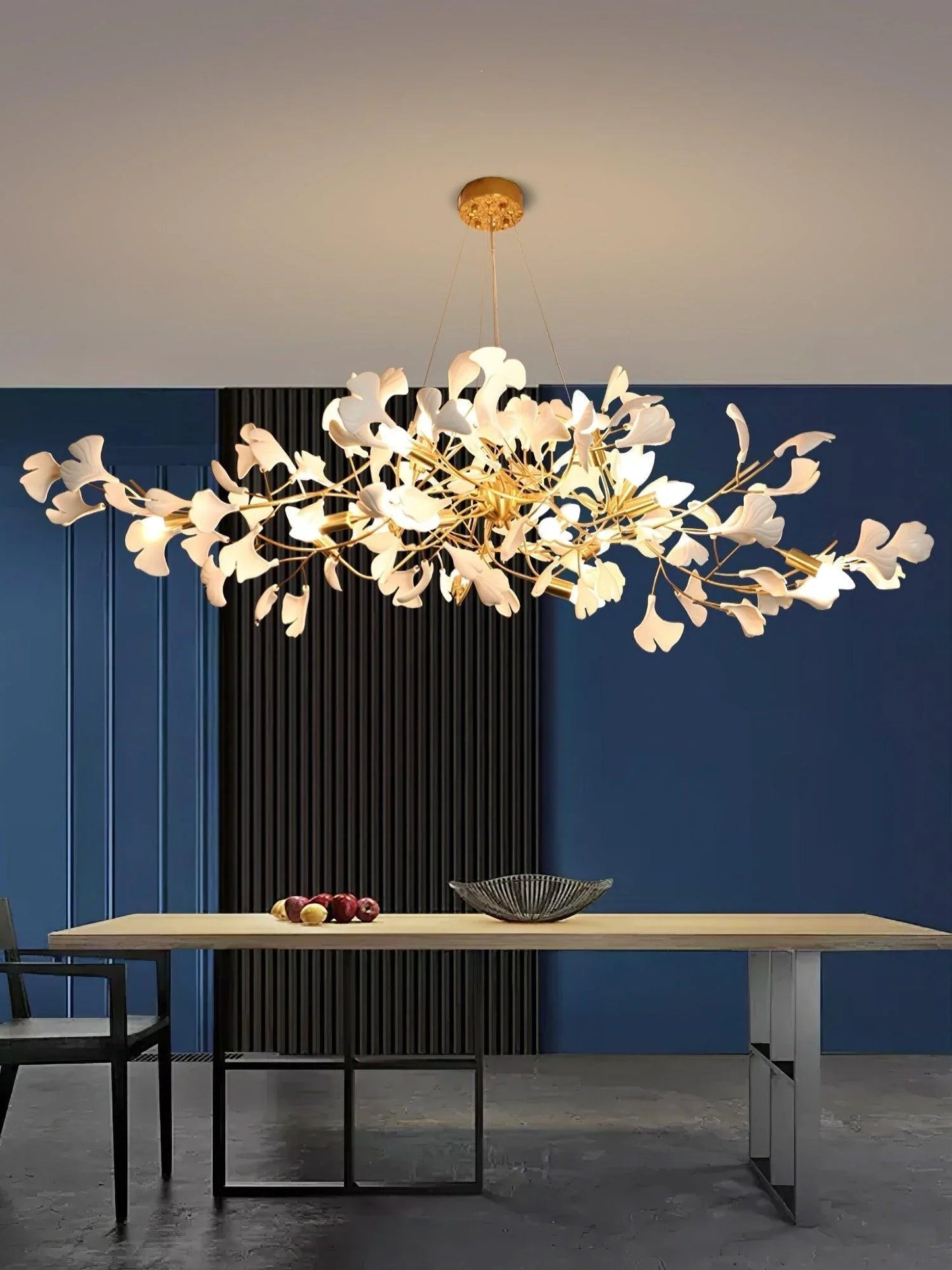 Ceramic Ginkgo B Chandelier