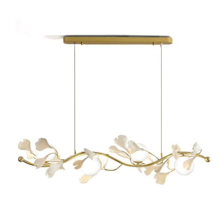 Ceramic Ginkgo Glass Chandelier