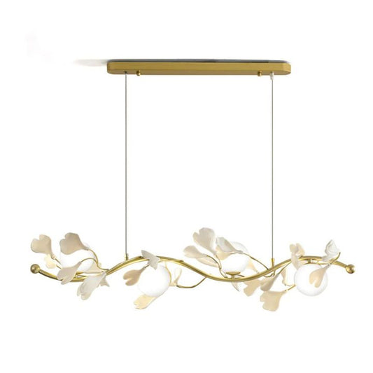 Ceramic Ginkgo Glass Chandelier