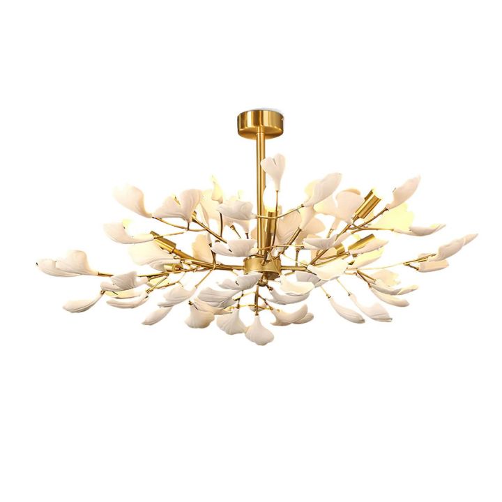 Ceramic Gingko Luxury Chandelier Style A