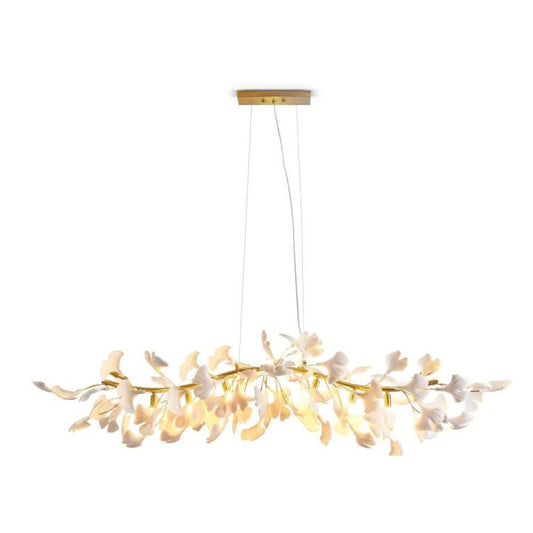Ceramic Ginkgo Luxury Chandelier Style C