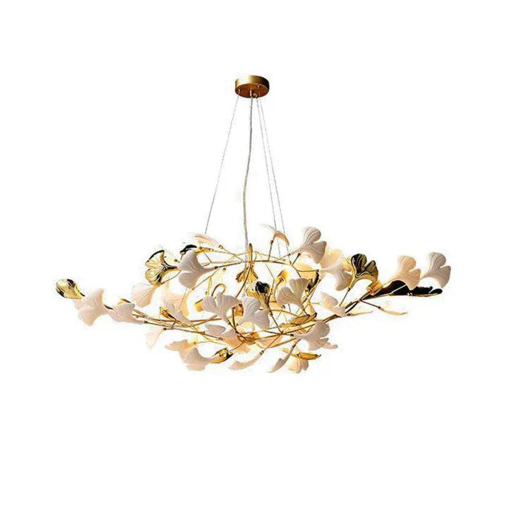 Ceramic Ginkgo Luxury Chandelier Style D