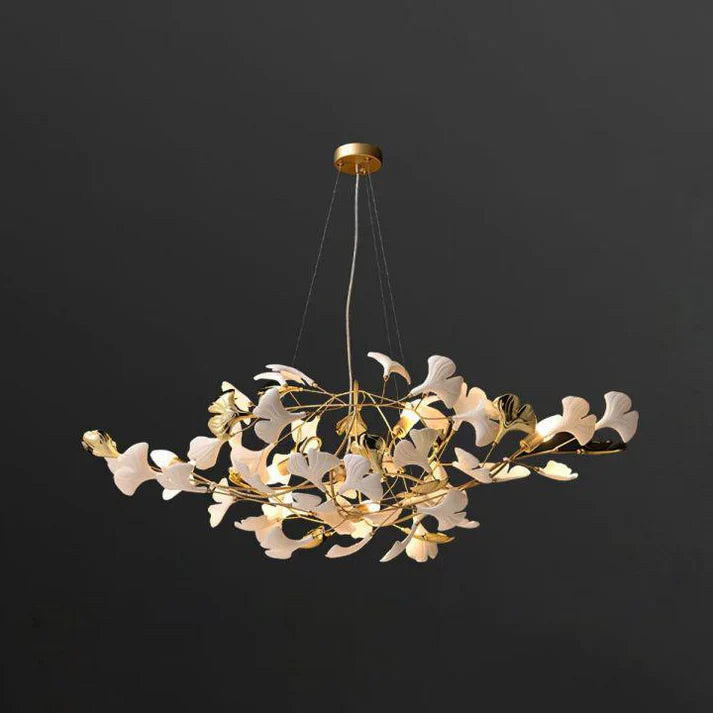 Ceramic Ginkgo Luxury Chandelier Style D