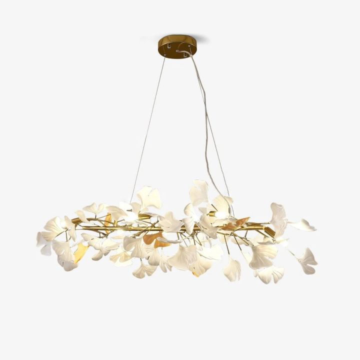 Ceramic Ginkgo Luxury Chandelier Style E