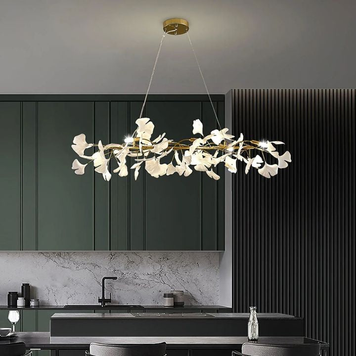 Ceramic Ginkgo Luxury Chandelier Style E
