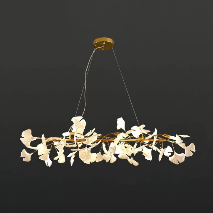 Ceramic Ginkgo Luxury Chandelier Style E