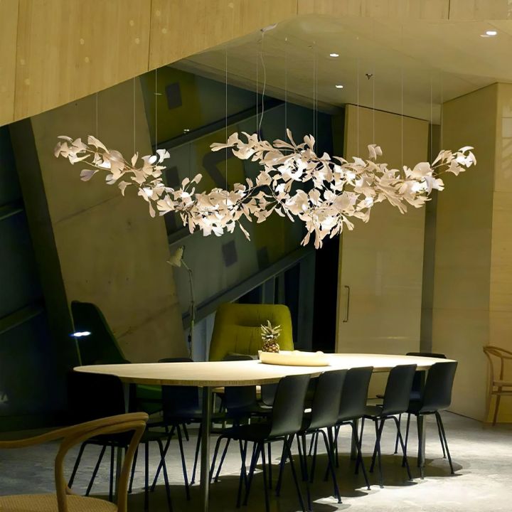 Ceramic Ginkgo Luxury Chandelier Style F