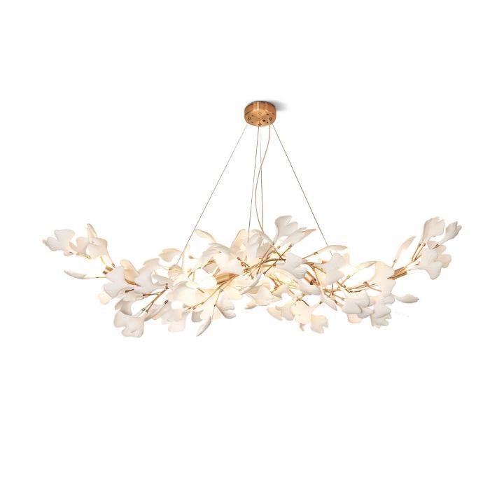 Ceramic Ginkgo Luxury Chandelier Style F