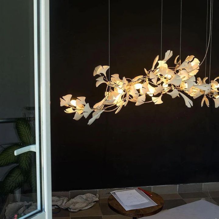 Ceramic Ginkgo Luxury Chandelier Style G