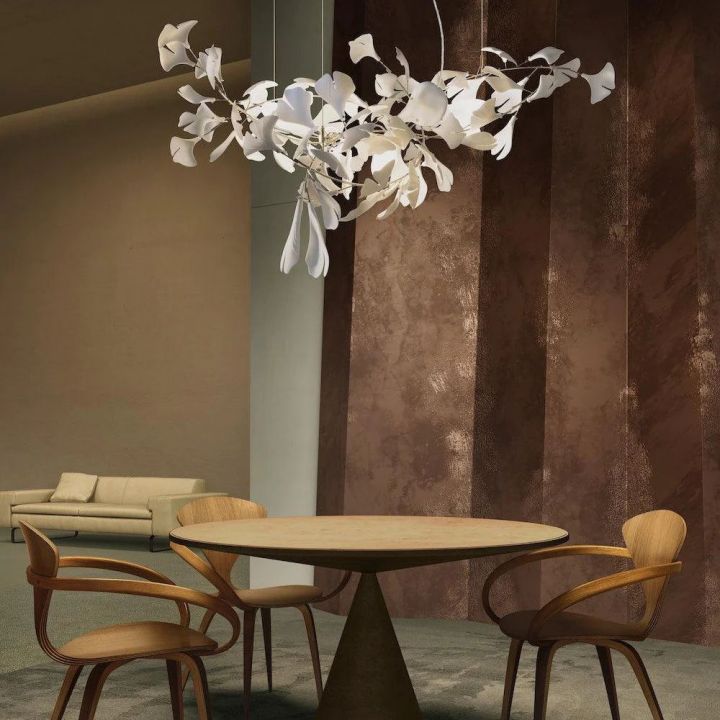 Ceramic Ginkgo Luxury Chandelier Style G