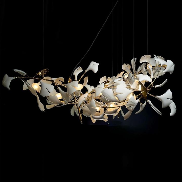 Ceramic Ginkgo Luxury Chandelier Style G