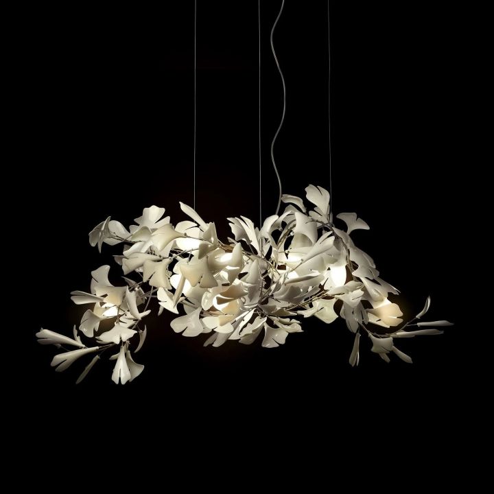 Ceramic Ginkgo Luxury Chandelier Style G