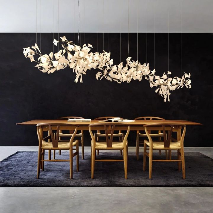 Ceramic Ginkgo Luxury Chandelier Style H