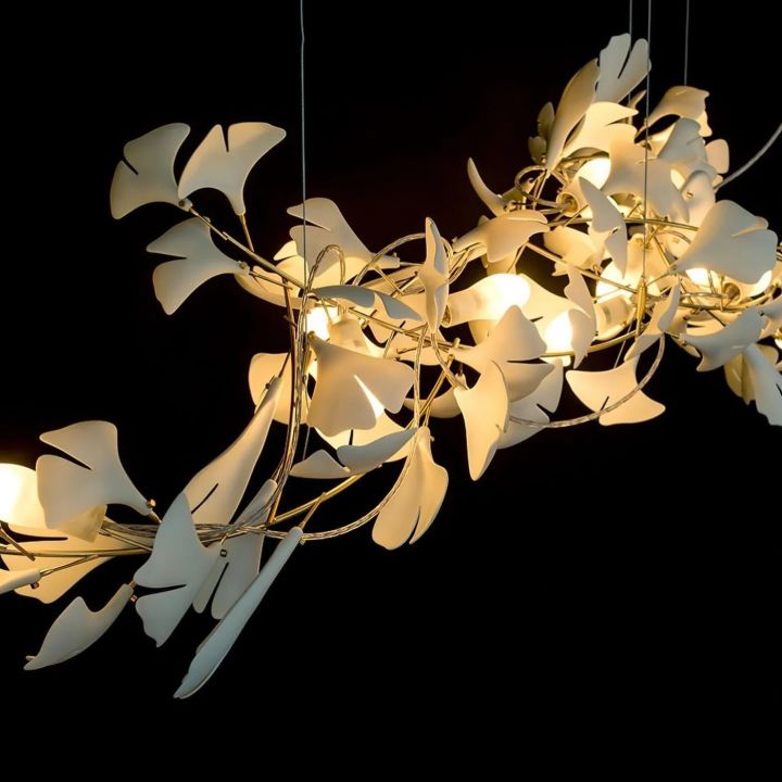 Ceramic Ginkgo Luxury Chandelier Style H