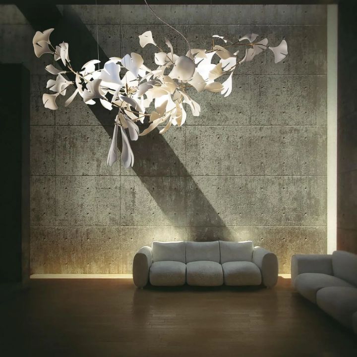 Ceramic Ginkgo Luxury Chandelier Style IC